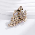 Grape Metal Brooch Pin for Jackets and Lapels Pictured Design view 4