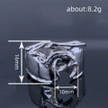 Silver Tone Wave Cutout Metal Fashion Ring Sizes 6-10 view 4