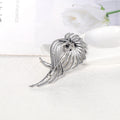 Silver Tone Flower Pearl Look Metal Brooch Pin for Jackets and Lapels view 5