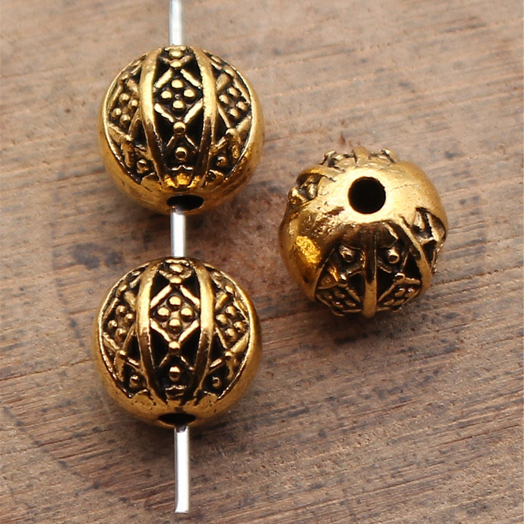 8.1x8x7.9mm 1.6g Multicolor Zinc Alloy Geometric Diamond Pattern Round Ball Beads for Jewelry Making