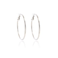 Nine Size Gold and Silver Classic Thin Hoop Earrings view 5