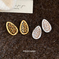 Leopard Print Teardrop Statement Stud Earrings Statement Pair view 4