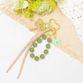 Rhinestone Palm Tree Beaded Keychain Phone Strap Charm view 7