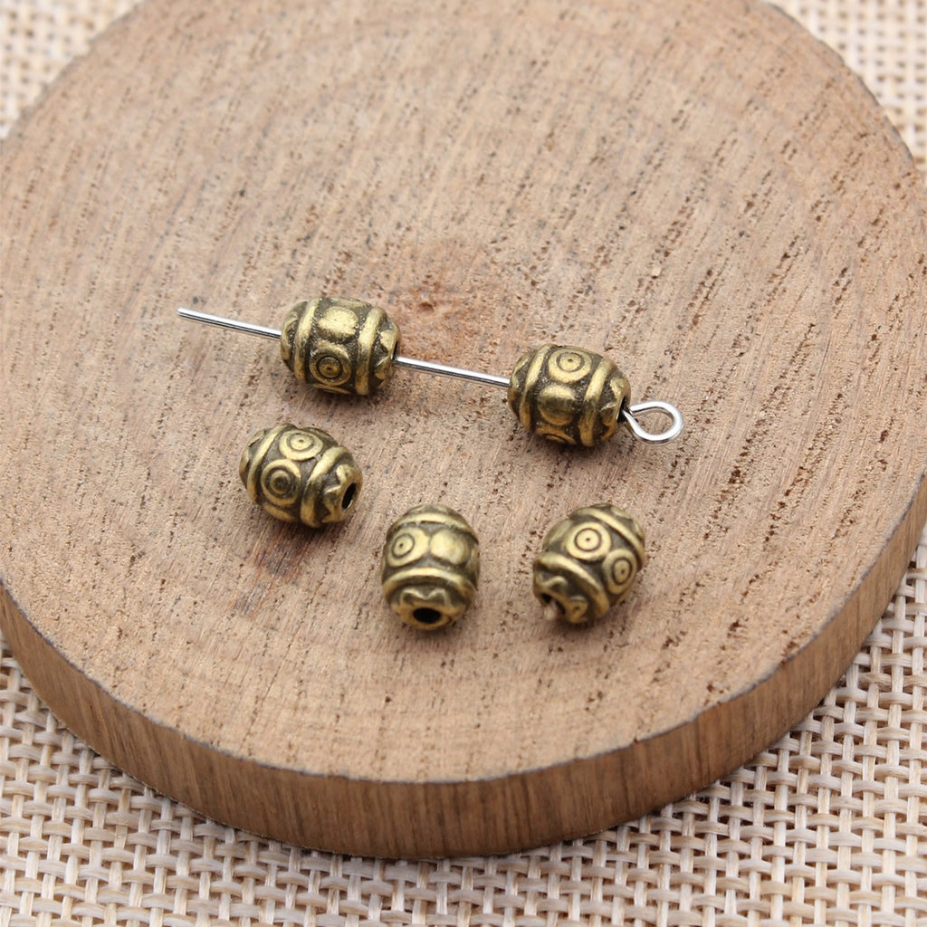 7.1x5.9x5.9mm 0.77g Multicolor Zinc Alloy Plain Small Hole Spacer Beads for Garment and Jewelry Making