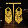 Fifty-Eight Gold Tone Ethnic Fringe and Tassel Earrings view 8
