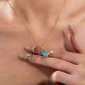 Dolphin And Double Dolphin Pendant Necklace In Four Styles view 2