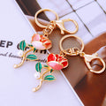 Pearl Rose Keychains in Pink and Red plus Assorted Color Option view 8