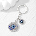 Gold and Silver Tone Openwork Heart and Round Evil Eye Keychains view 7