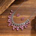 Beaded Necklace and Earring Jewelry Sets in Four Colors view 6