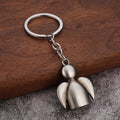 Metal Angel Figure Keychain In Five Color Finishes view 2