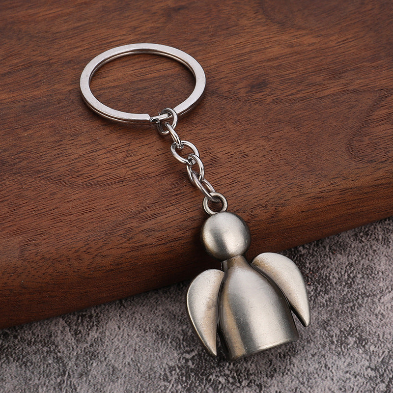 Angel Doll Metal Keychain, Creative Pendant for Bags and Keys