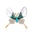 Gold Tone Silver Tone Butterfly Three Designs Metal Brooch Pin view 1