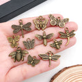 Gold-Tone Butterfly and Bee Metal Charms with 25 Listed Options view 4