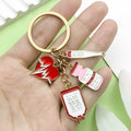 Medical Keychains With Heart, Syringe, Nurse Cap And Hospital Charms view 4
