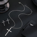 Cross Necklace Earring and Ring Three Piece Jewelry Sets view 2