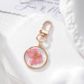 Resin Pressed Flower Keychain Necklace Stud Earrings 6 view 3