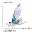 Gradient Resin Wing Dragonfly Brooch Rhinestone Six Colors view 9