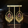 Red Teardrop Fringe