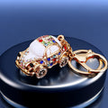Jeweled Beetle Car Keychains in Five Colors with Braided and Clasp Free Loops view 8