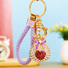 Purple Braided-Jeweled-Pouch