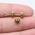 Floral Ring Spacer Beads in Detailed Metal Finishes for Jewelry Making view 6
