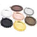 Decorative Oval Pendant Tray Assortment Jewelry Making Components view 2