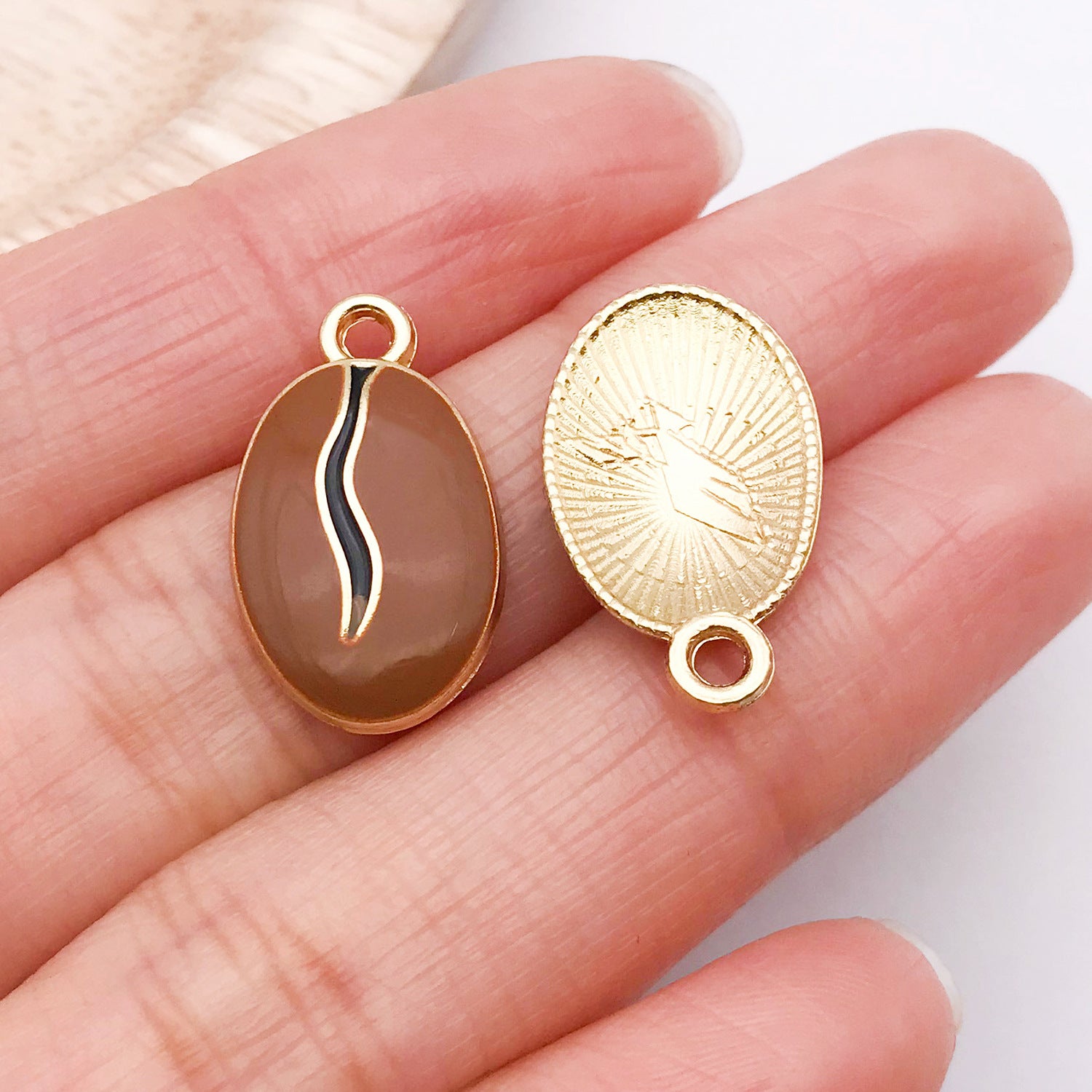 Enamel Zinc Alloy Coffee Milk Tea Cup Charm Pendant for DIY Keychain Necklace Bag Charm