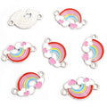 Rainbow Cloud Enamel Metal Jewelry Charms, 4 Designs view 9