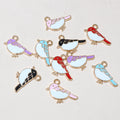 Colorful Bird Charms In 1 Style For Jewelry Making view 4