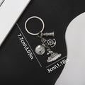 Silver Tone Ship Wheel Globe Anchor and Lifebuoy Keychains view 2