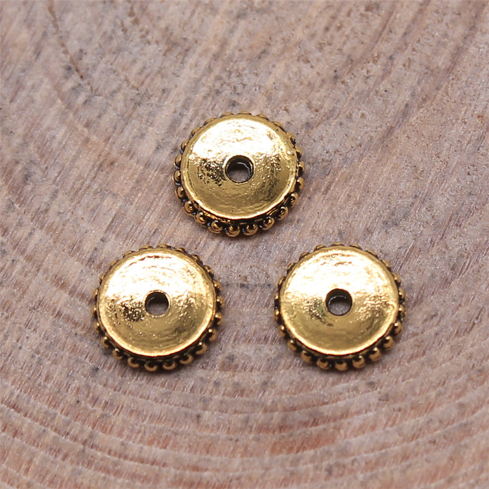 6x6mm 0.2g Multicolor Zinc Alloy Round Spacer Beads for Bracelet Necklace DIY Jewelry Findings