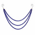 Blue Faceted Crystal Bead Christmas Tree Hanging Ornament view 5