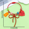 Heart Charm Keychains in 24 Pictured Variations for Bags and Keys view 6