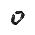 Black Tone Sculpted Snake Adjustable Rings in Eight Designs view 5