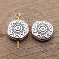 Sun-Pattern Round Small-Hole Beads in Seven Size and Finish Styles view 4