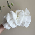 Layered Mesh Bow Hair Claw In Black Or White With Full Loops view 7