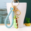Sky-Blue-Strap Green Pearl-Pea-Pod