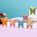 Jeweled Openwork Butterfly Keychains in Six Colors plus Assorted Option view 12