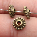 Beaded Ring Spacer Beads in 2 Metal Finishes for Jewelry Making view 4