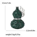 Crystal Covered Gourd Brooch in Six Bright Colorways view 9