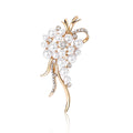 Pearl Grape Cluster Brooch In 2 Styles With Polished Metal Details view 5