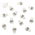 Enamel-Look Gold Silver Letter Alloy Charms in 2 Styles view 6