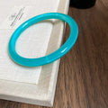 Slim Round Resin Closed Bangle Bracelet In Eight Colors view 6