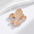 Flower Crystal Two Designs Metal Brooch Pin 5.5 x 4.4 cm view 4