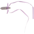 Rhinestone Ribbon Bow Duckbill Hair Clips Purple Pink view 5