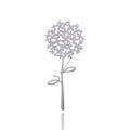 Openwork Hydrangea Stem Brooch in Gold or Silver Tone view 2