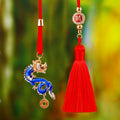 Jeweled Zodiac Dragon Tassel Ornaments in Six Colors plus Tassel Only Option view 8