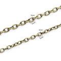Unwelded Oval Link Jewelry Chain in Four Metal Finishes view 2