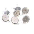 Round Stainless Steel Earring Post Trays with Hanging Loops view 3