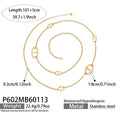 Elongated Oval Link Necklace and Y Necklace in Gold Tone view 6